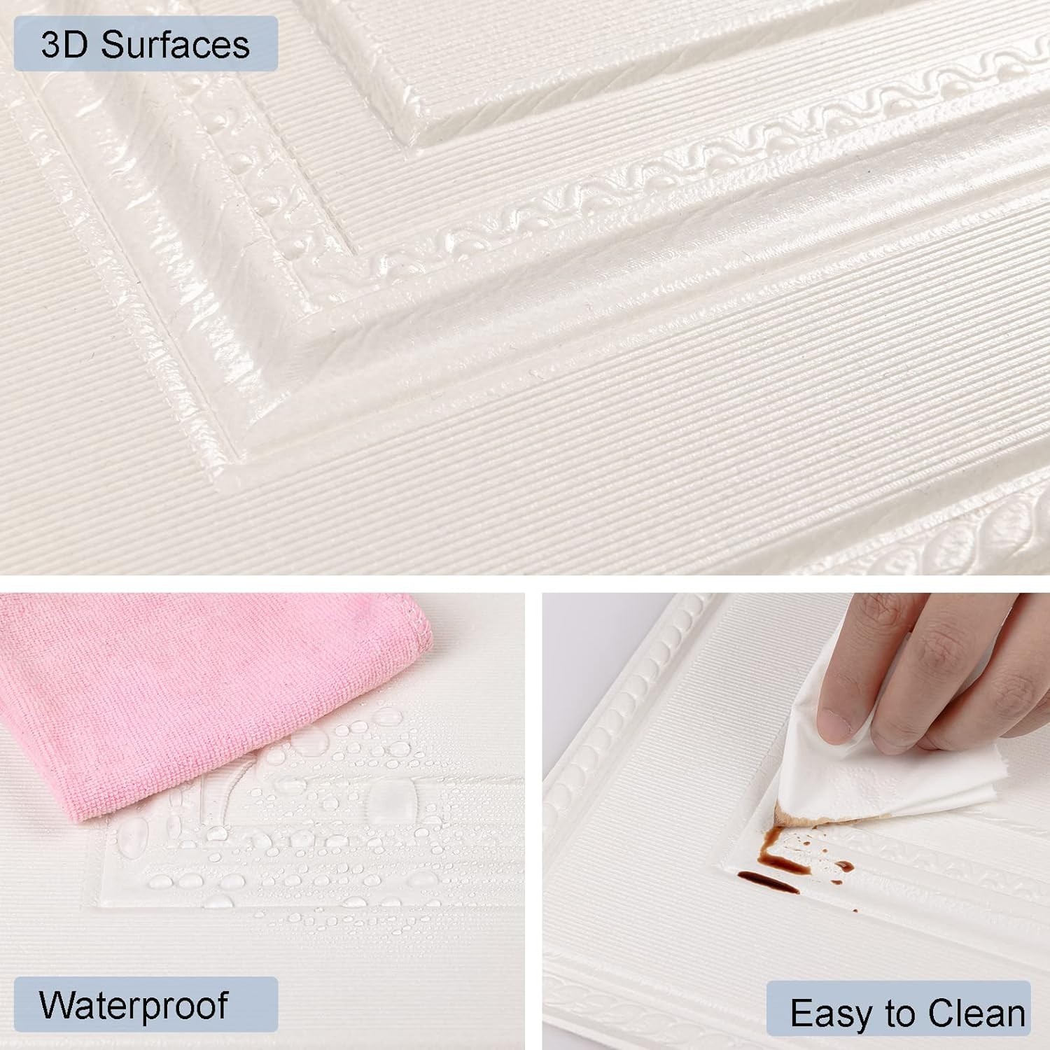 Ceiling Tiles, 16 Pack, Covered 21 Sq.Ft, Glue-up Ceil Tile Foam, Ceiling Til…
