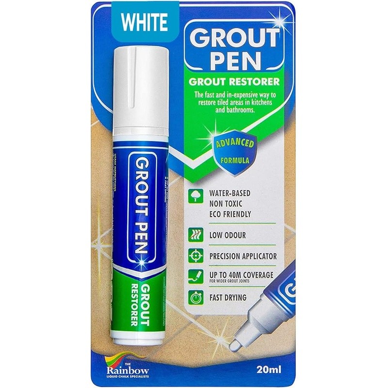 GROUT PEN Recoloring Grout Non-toxic Grout Paint Covers 100ft DIY Projects New