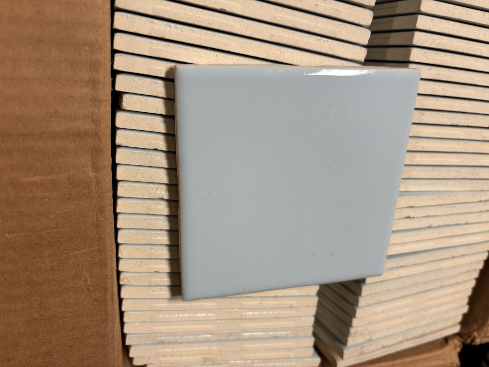 Florida Tile Color 61 Sky Blue Size 4 3/8 New Old Stock!Retired RARE 1970s Retro