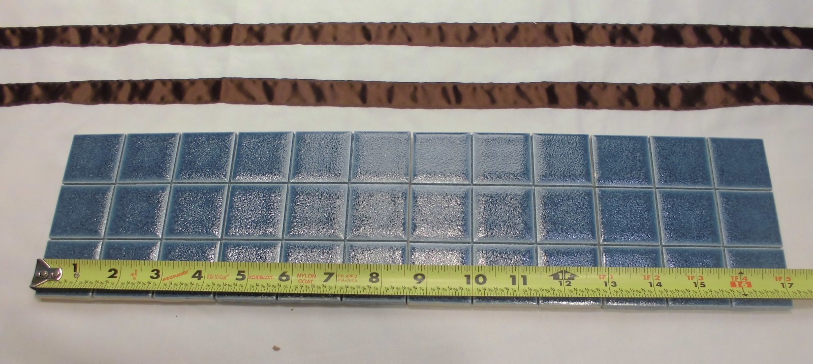 1 pc. *Cobalt Blue* Scored Crystalline Ceramic Tile American Olean…4-1/4″ NOS