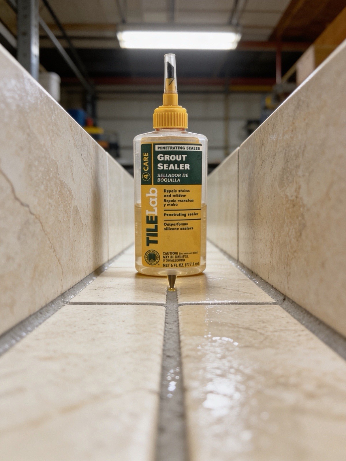 TileLab Grout Sealer 6 oz Penetrating Applicator Bottle Tile & Grout Care