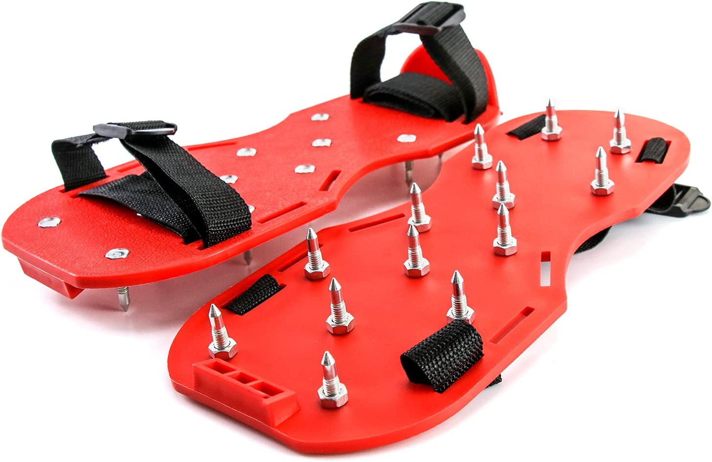 Spiked Floor Shoes for Epoxy & Overlays, Short Spikes, Strap Fastening, Pair 2pc