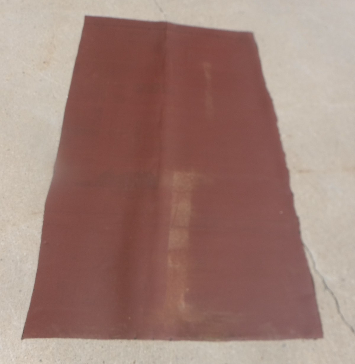 VTG~LINOLEUM FLOORING~M PIECE~33″x 58″~1950-60~MOVIE SET~MCM~GRAY GRID~PRIMARY C