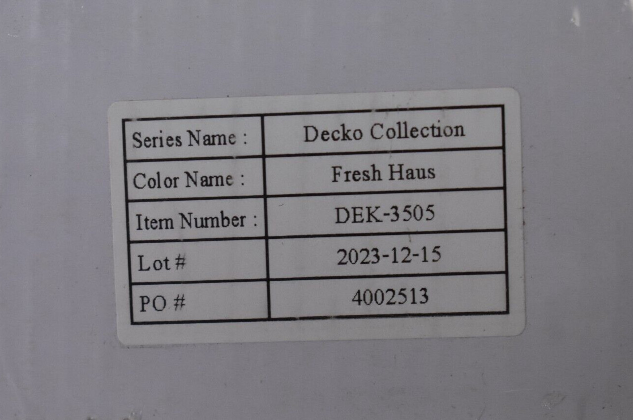Lot of 5 Decko Collection Fresh Haus Hexagon Mosaic Tiles DEK-3505 Gray Finish