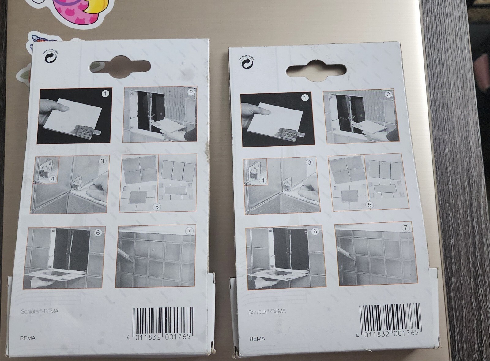 (2) Schluter REMA Magnetic Access Panel Clips For Tile