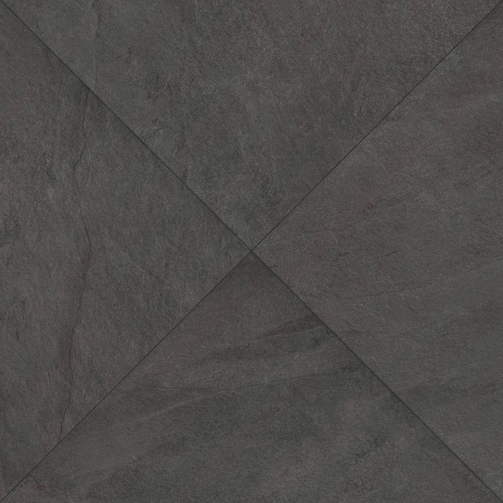 Midnight Montage 2 Cm. X 24 In. X 24 In. Matte Porcelain Stone Look Paver (8 Sq.