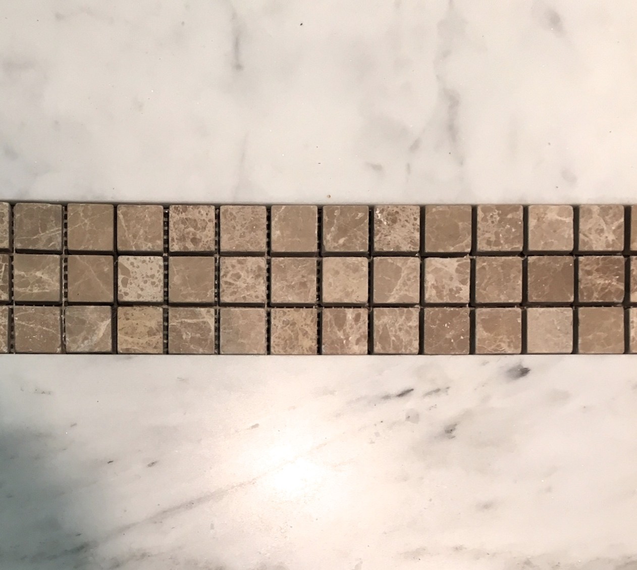 3″x12″ Emperador Light Marble Decorative Border Wall Floor Tile Bathroom