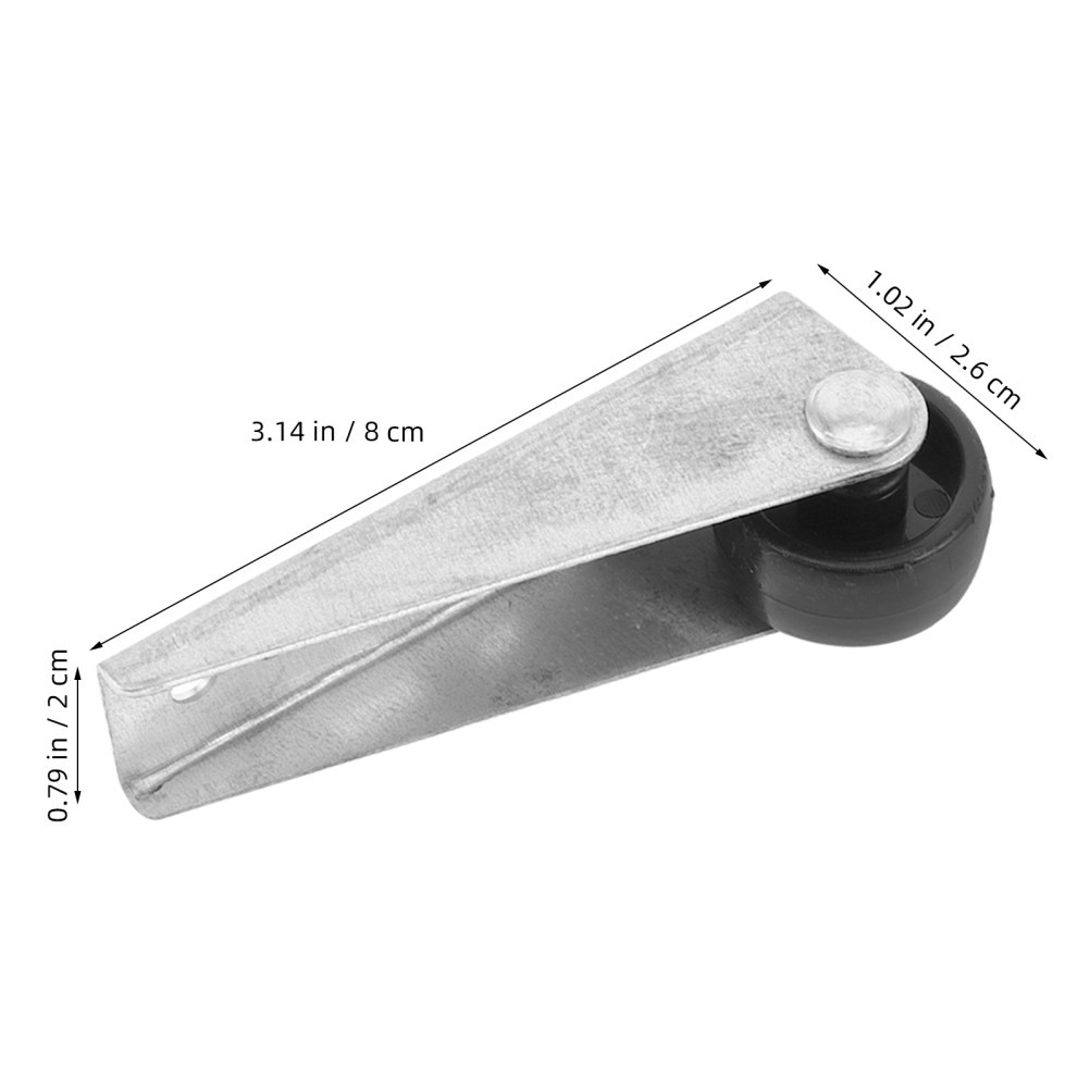 8PCS Door Sinking Caster Wheels | Low Profile Fixed Rolling Casters | Small