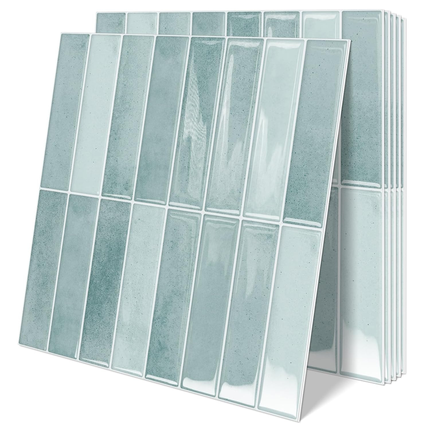 10 Sheets Upgraded Thicker Design Subway Tile Peel and Stick Backsplash | 12”×12