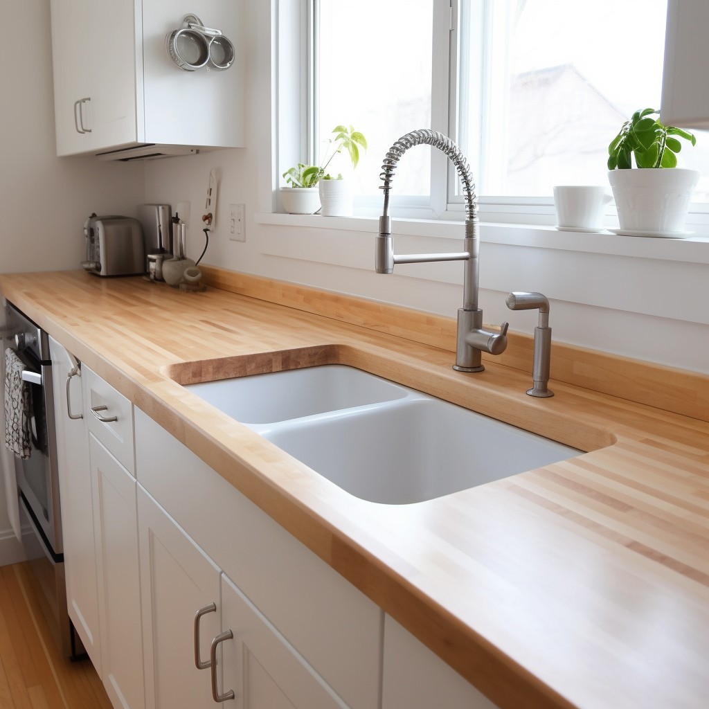 Maple Wood Backsplash, 25x4x3/4 inches, USA-Grown Solid Hardwood