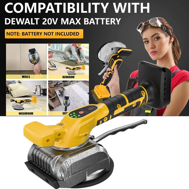 Cordless Tile Vibration Leveling Machine for Dewalt 20V Battery DCB206 DCB208-2