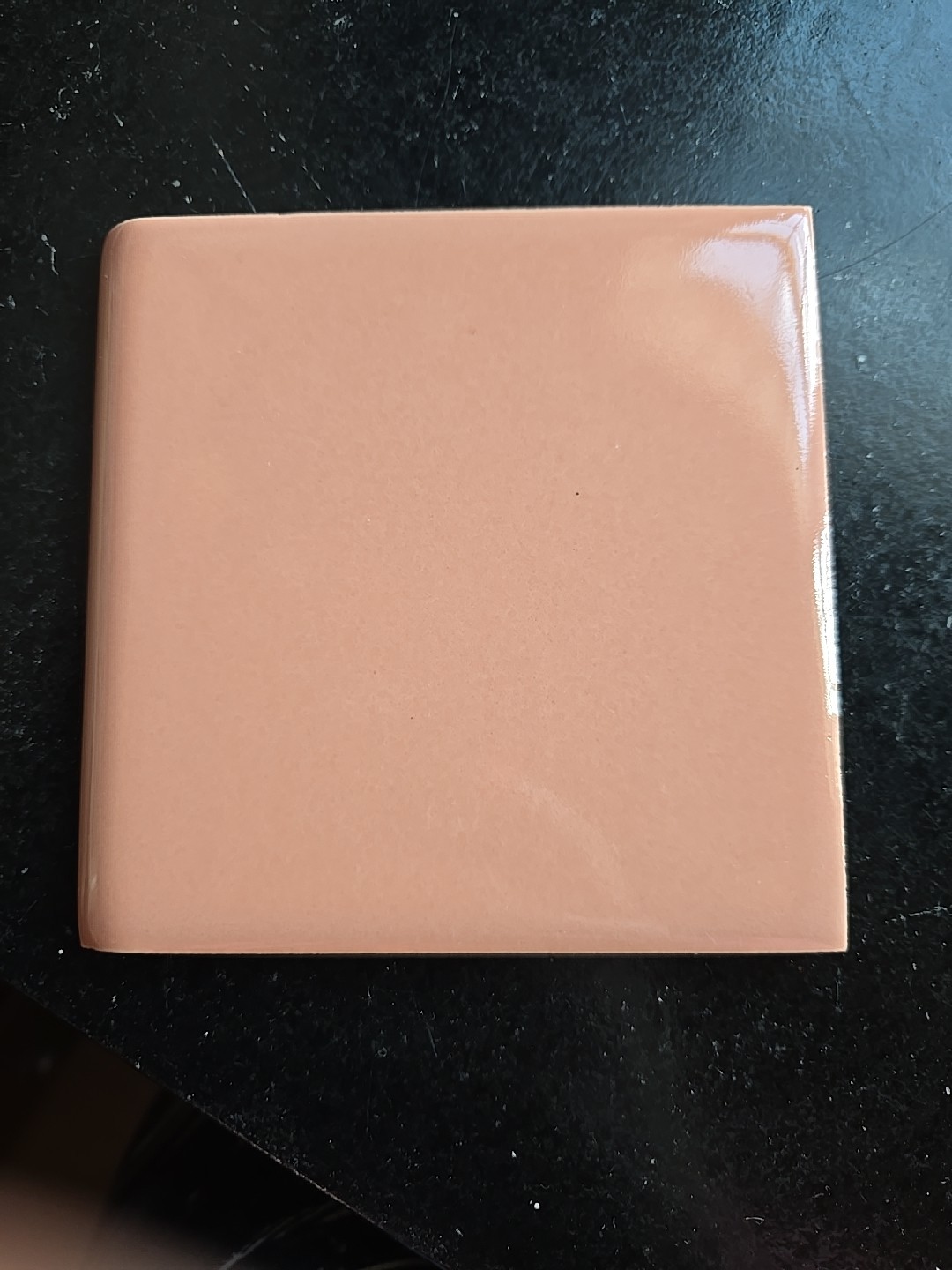 Vintage 4 3/8″ Coral Bullnose Self Spacing Tile NOS Robertson