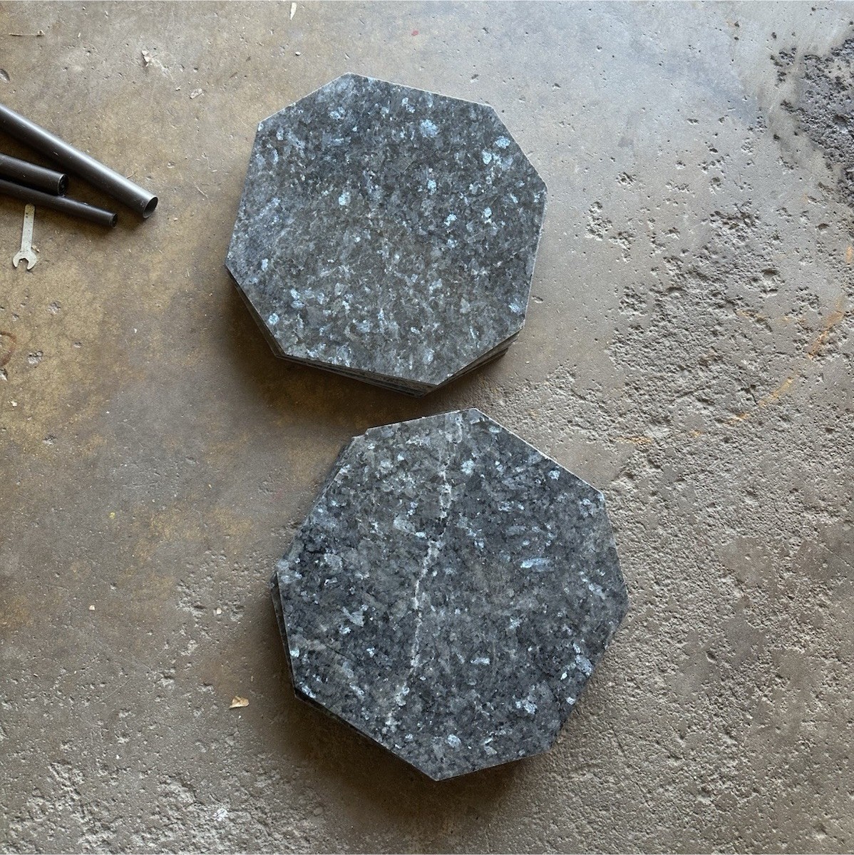 Octagon Stone-Look Speckled Gray Matte Textured 8×8 Floor/Wall Tile.12 $50/ tile