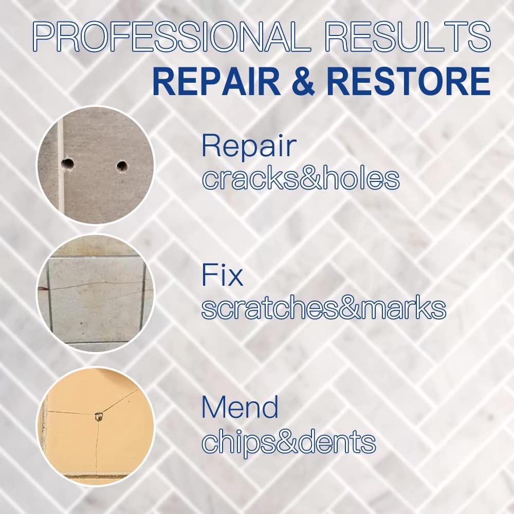 Ceramic Porcelain Tile Repair Kit Color Match Chip Crack Fix Kit for Tiles