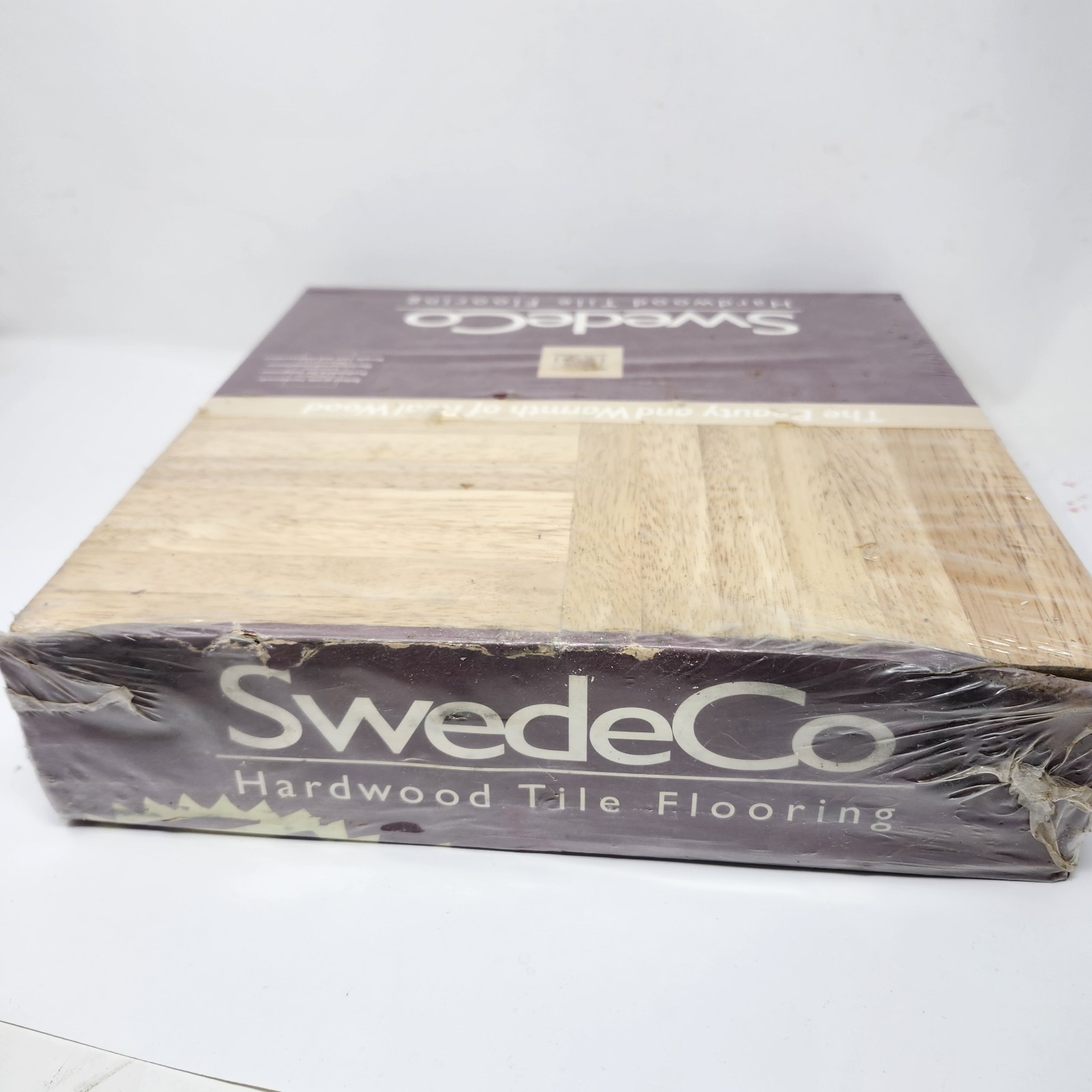Vintage Beech Parquet Hardwood Tile Flooring (10 Tiles/Package) Swedeco Natural