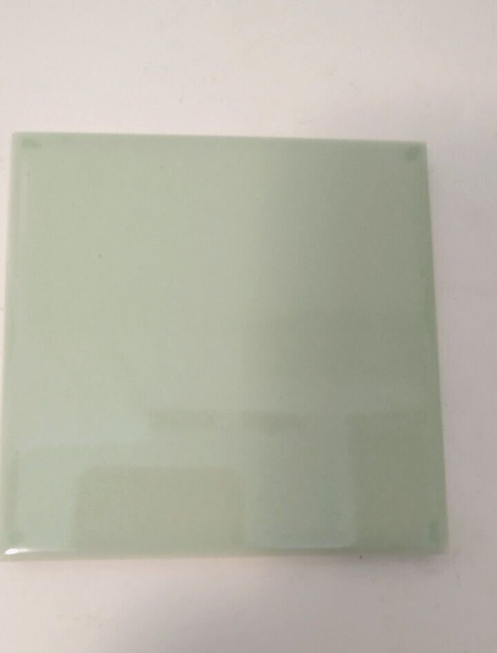1 Tile Mosaic USA 4-3/8″ Sq. Gloss Tea Pale Green Ceramic Wall 1950 Vintage MCM
