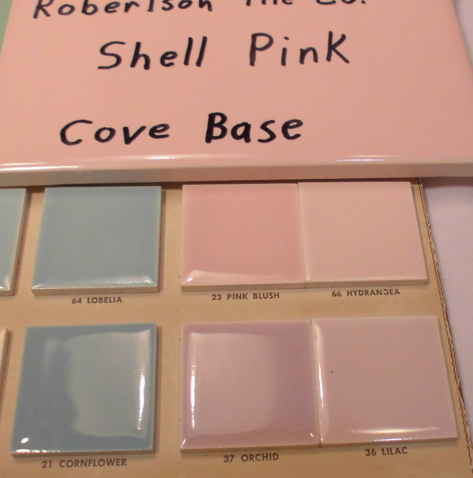 1 pc. Glossy Pink 4” X 6” Ceramic Cove Base Tile by Robertson Co. Stack-on-Top