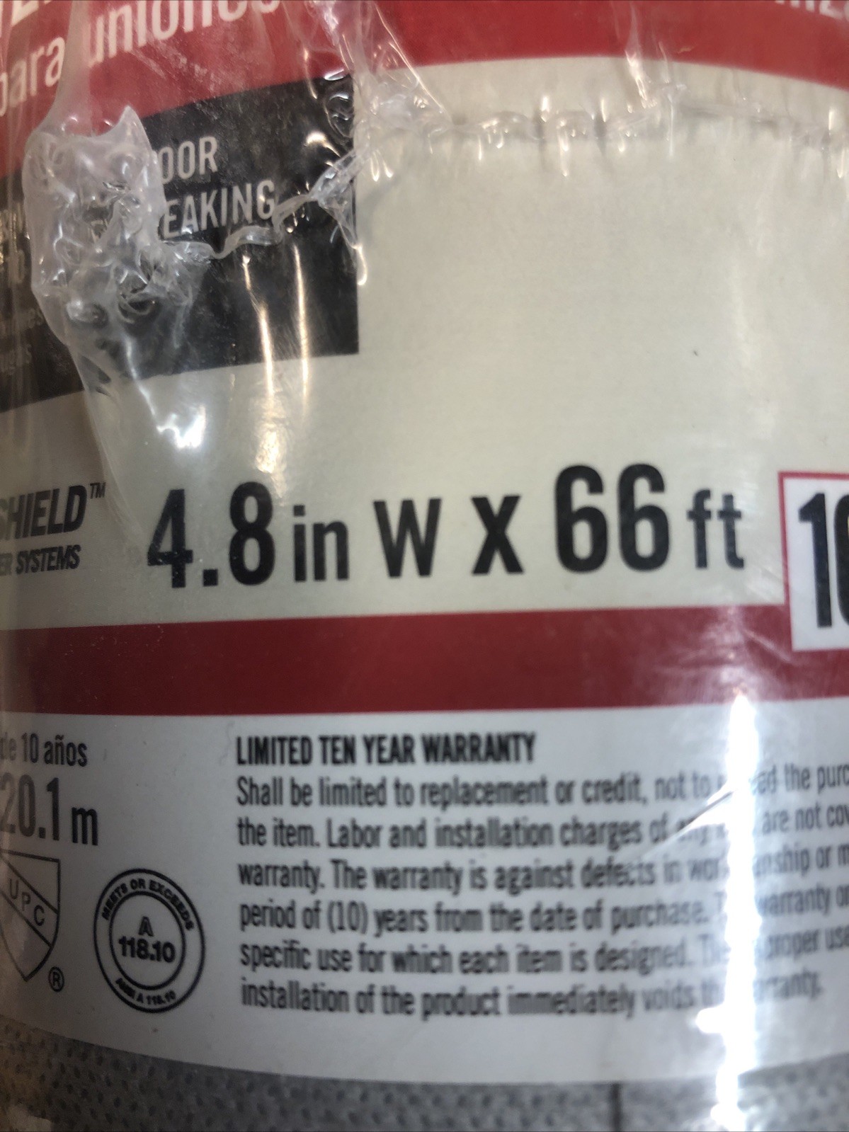 LOT OF 2 – Everbilt Watershield Shower System 66 ft. x 4-3/4 in.