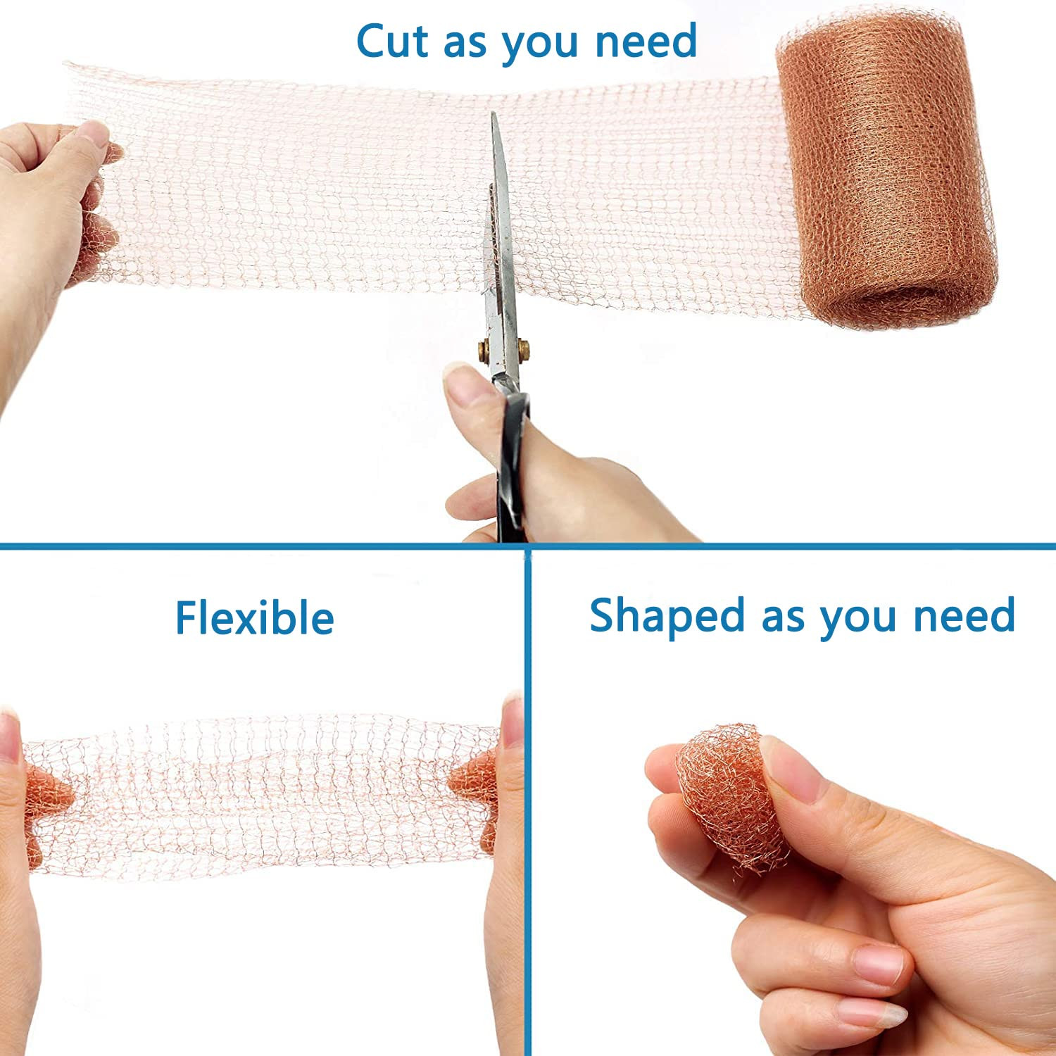 Copper Mesh – 5 Inch X 100 Ft, Ideal for Distilling, Double Layer Fill Fabric DI