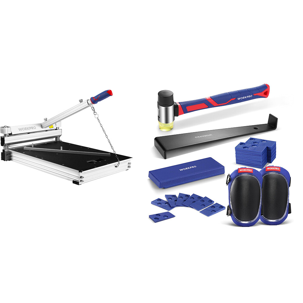 WORKPRO 13″ Flooring Cutter with Flooring Installation Tool Kit Multi-layer NEW