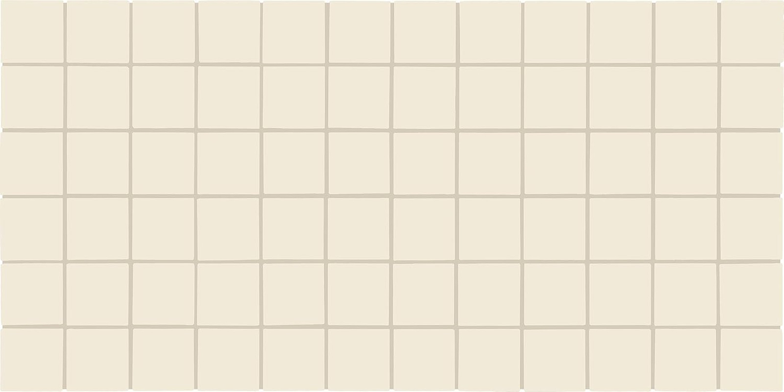 2″ x 2″ Semi-Gloss Biscuit Ceramic Mosaic for Backsplashes & Walls, 12 PC