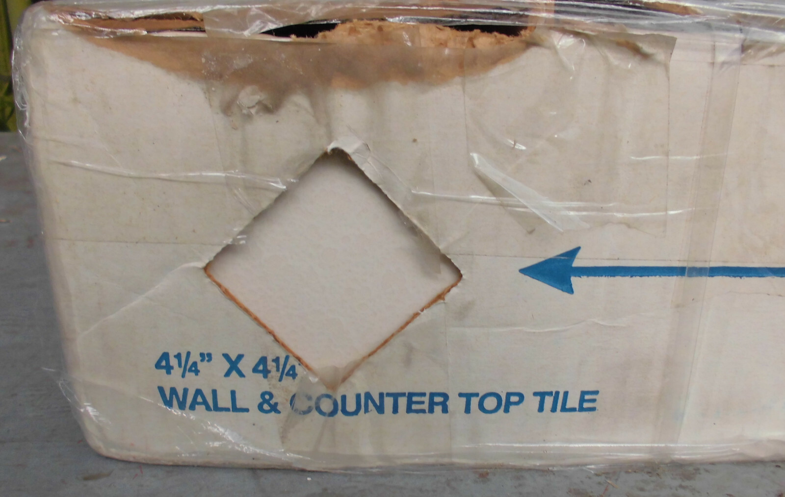 1 pc. *Pearl-Off White* Clipped Corner* Ceramic Tile 4-1/4″ Crystal Glazed NEW