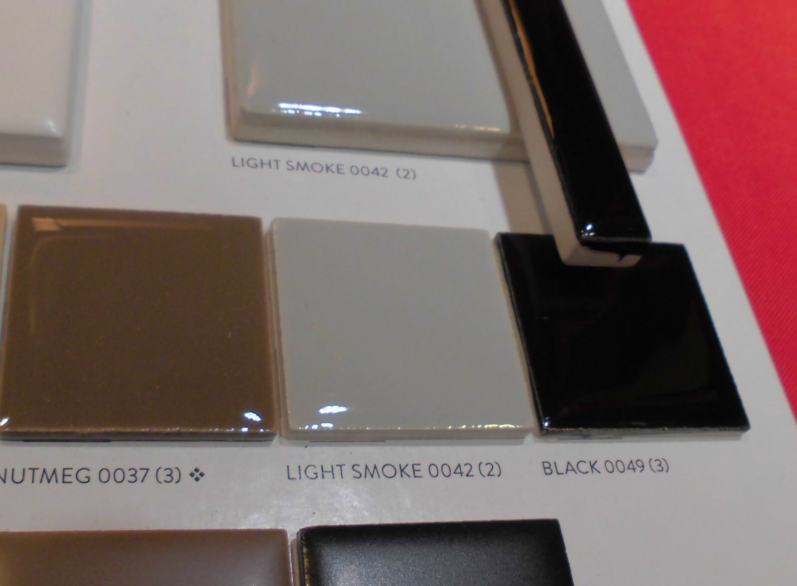 1 pc. Gloss Black: Ceramic Liner-Sizzle Tile 1/2″ X 6″ by American Olean, NEW