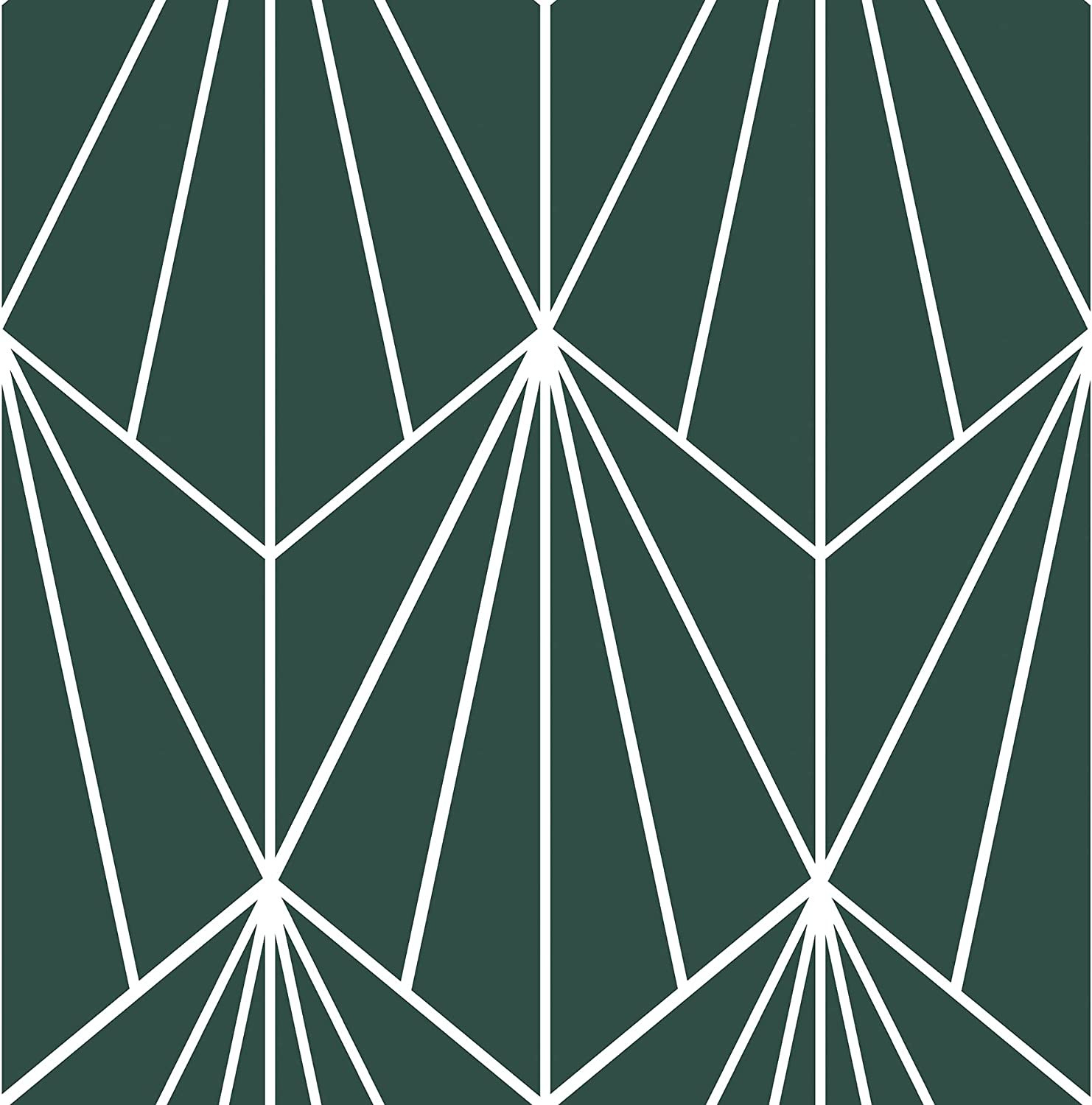 FP3926 Beryl Peel & Stick Floor Tiles Green Emerald 12″L X 12″W X 0.06″T