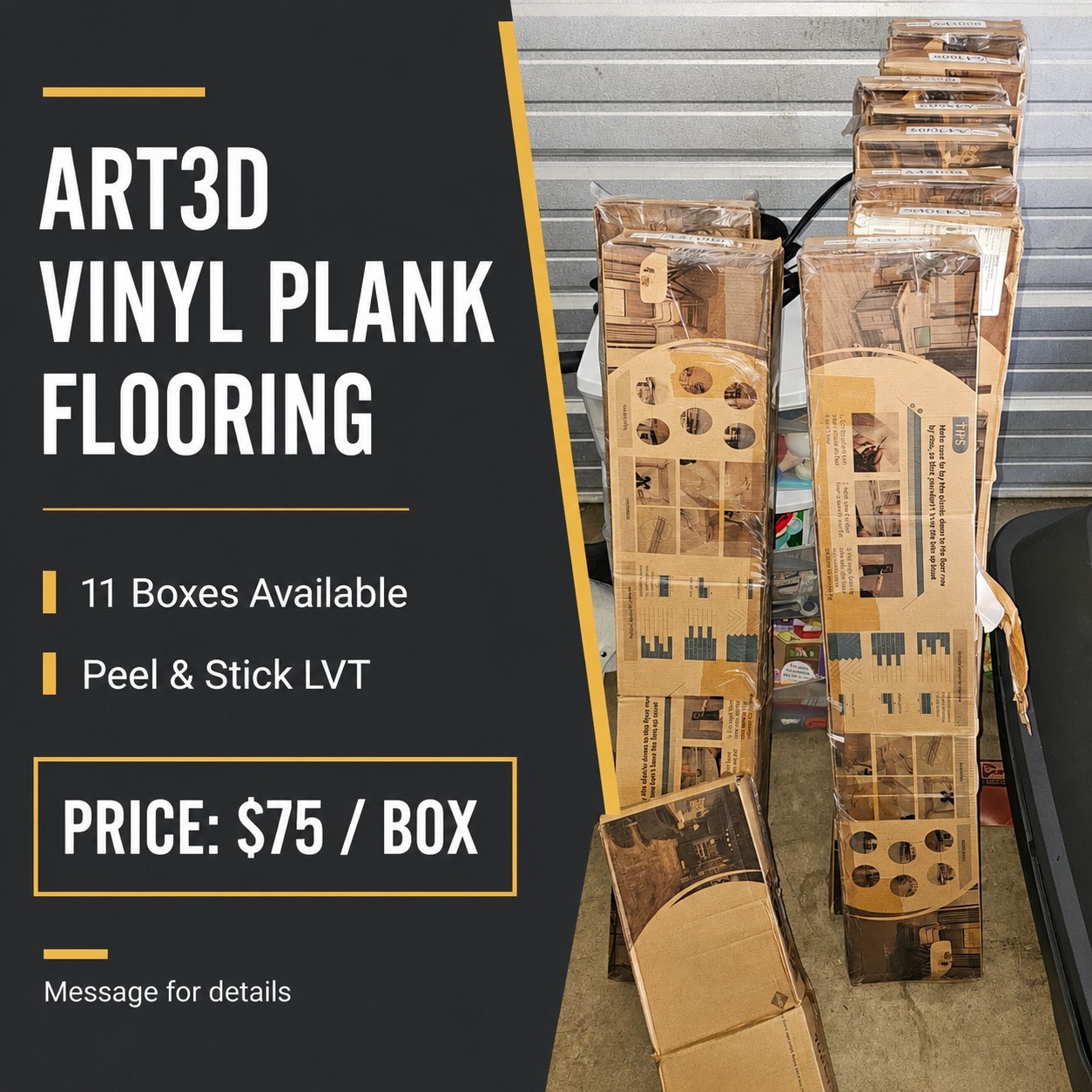 Art3d Peel & Stick Waterproof Vinyl Plank Flooring 36×6 Gray/Brown