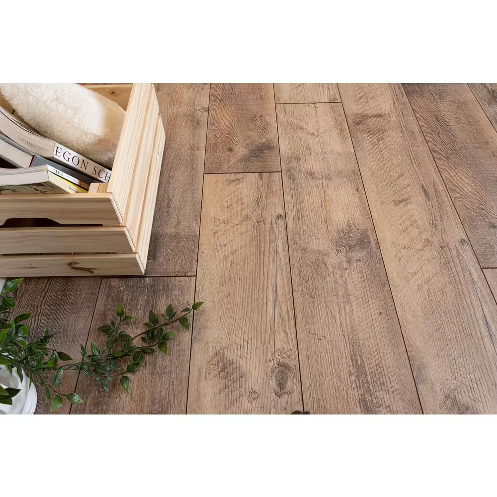 Rebel Trail Pine Rustic Brown 10 Mm T X 8 In. W Waterproof Laminate Wood Floorin