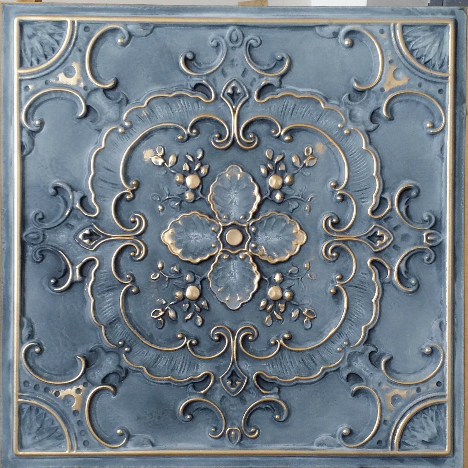 Classic style ceiling tile smoked gold groggery decor wall panel PL19 10pcs/lot