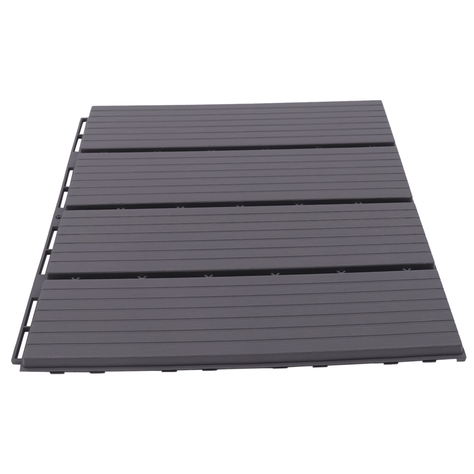 22 Pack Plastic Interlocking Deck Tiles Patio Deck Tiles 12″X12″ Waterproof PP