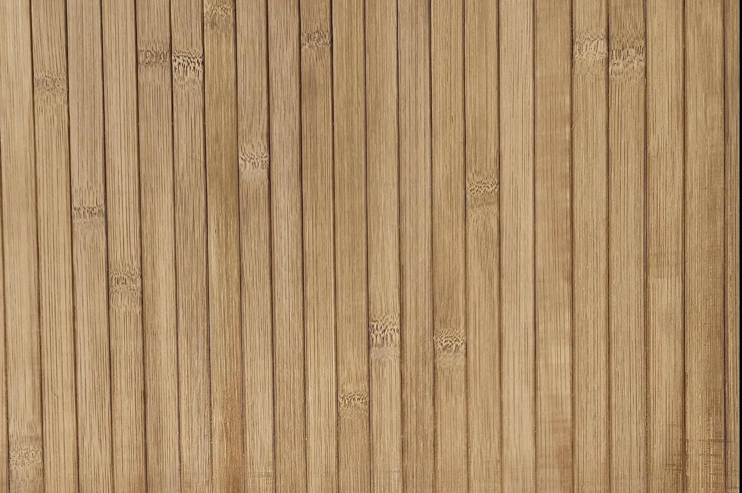 Caramel Natural Bamboo Paneling – 32 sq ft Flexible Wall Cladding for Home Decor