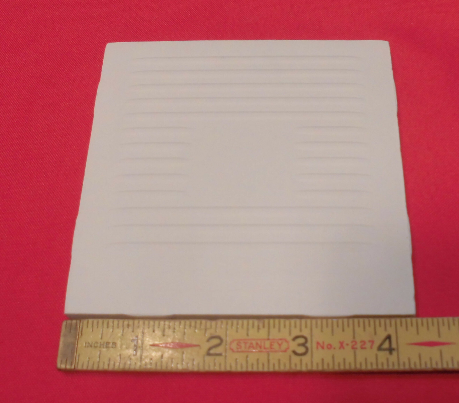 1pc. Designer White #61 Matte Bullnose Ceramic Tile by American Olean 4-1/4″