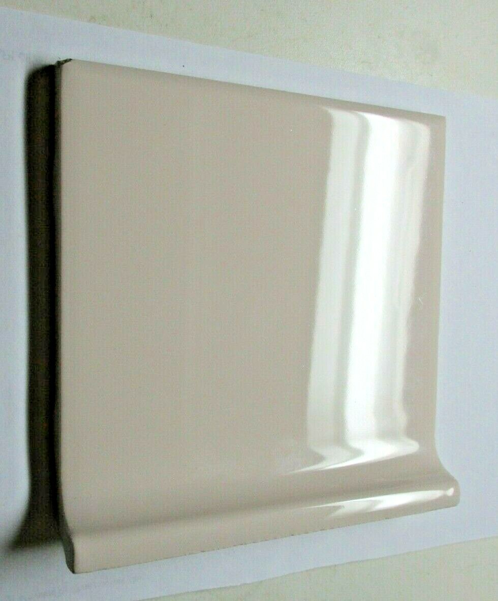 1 Cove Base Radius Wall Tile Indonesia 619284415815 Beige Gloss Ceramic 4-1/4″