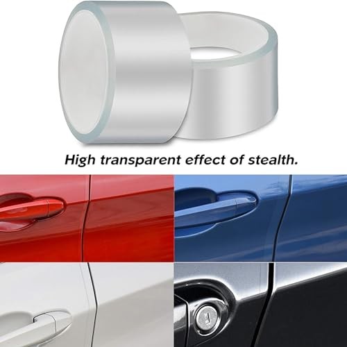 Car Door Edge Guard Invisible Automotive Door Sill 33Ft x 2.75″ Transparent