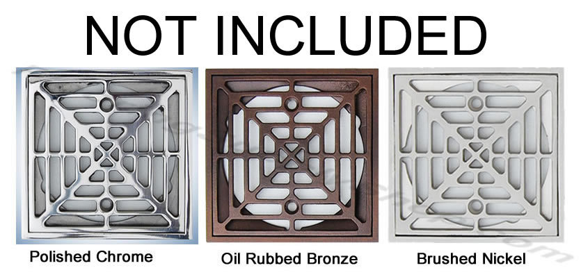 ClearPath Curbless Shower Pan System up to 36 x 72 ABS or PVC Drain