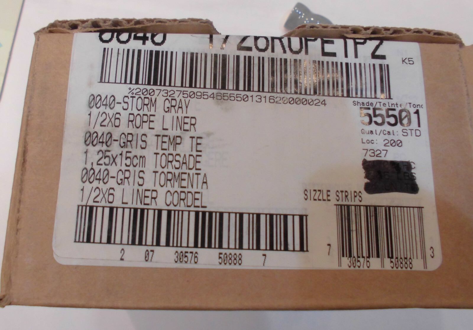 10 *Glossy Dark Gray* Ceramic Sizzle Liner Rope Tiles 3/4″ X 6″ American Olean