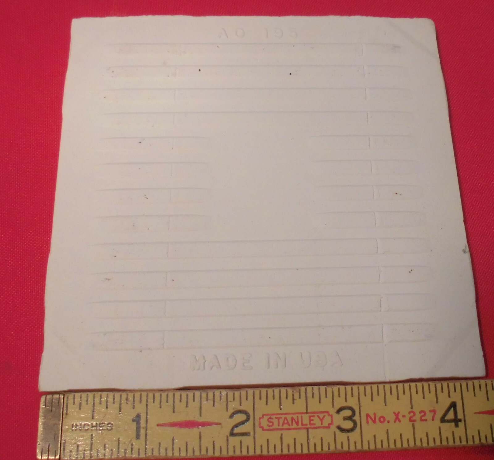 1 pc. Vintage *Buckwheat* Glossy Ceramic Tile #46 by American Olean 4-1/4″ NOS