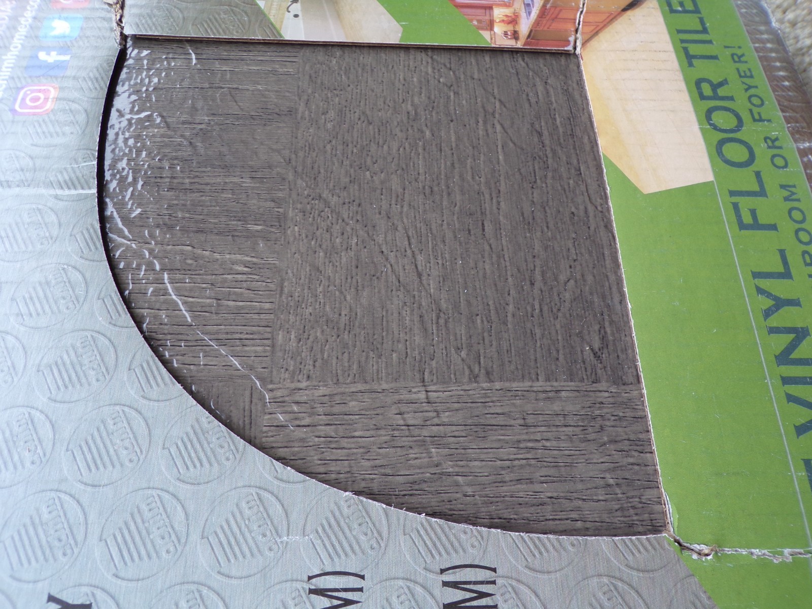 Nexus Self Adhesive 12-Inch Vinyl Floor Tiles, 20 Tiles – gray – 12″ x 12″ @hS