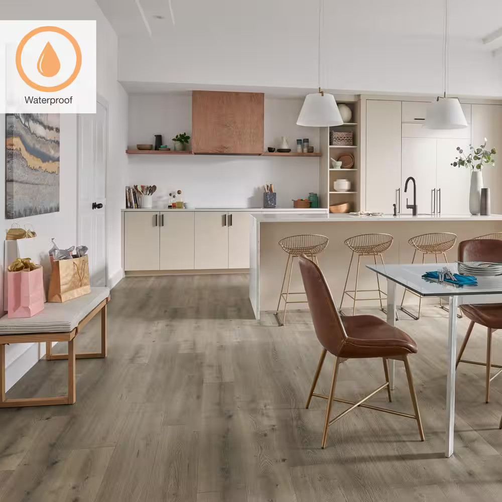 XP+ Stone Haven Oak 10 Mm T X 7.4 In. W Waterproof Laminate Wood Flooring (24.5