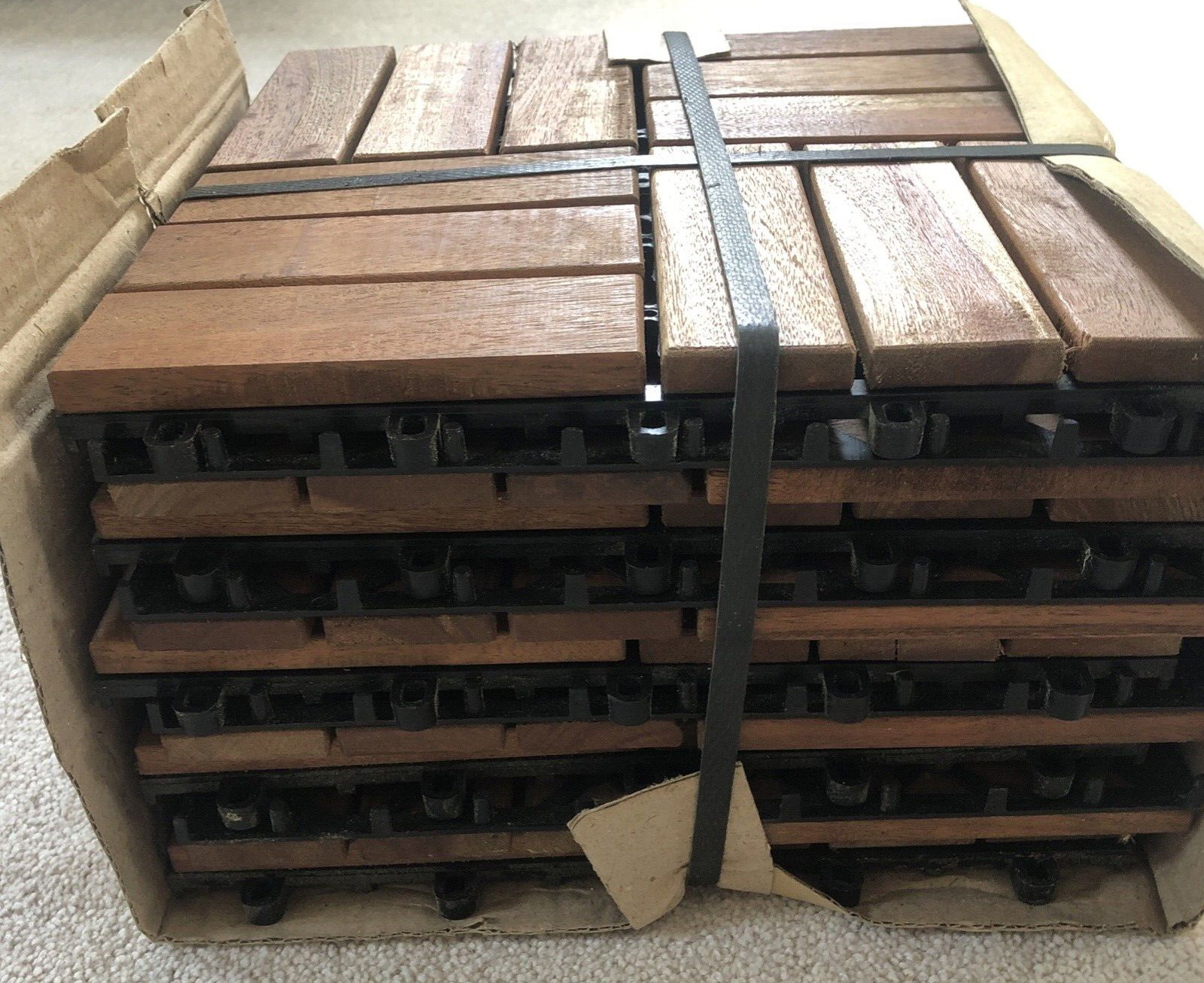IKEA PLATTA Outdoor Decking, Solid Wood, Brown 9 Sq. Ft. PACK – MPN 20165486 NEW