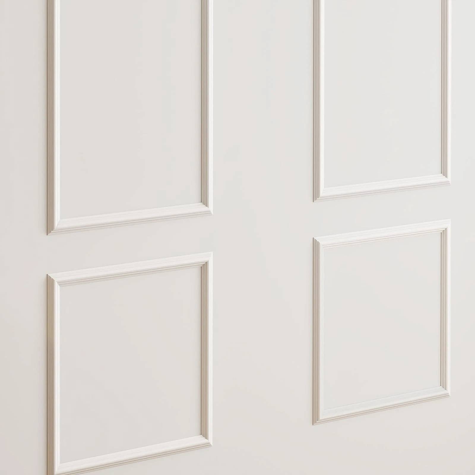 Pre-Cut Wall Molding Kit 3D Wainscoting Panels Ready to Assemble Interior Decor