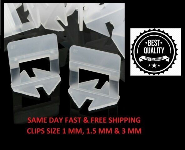 200-2000X Clip Tile Leveling System Kit Floor Wall 1-3mm Tile Spacer Tiling Tool
