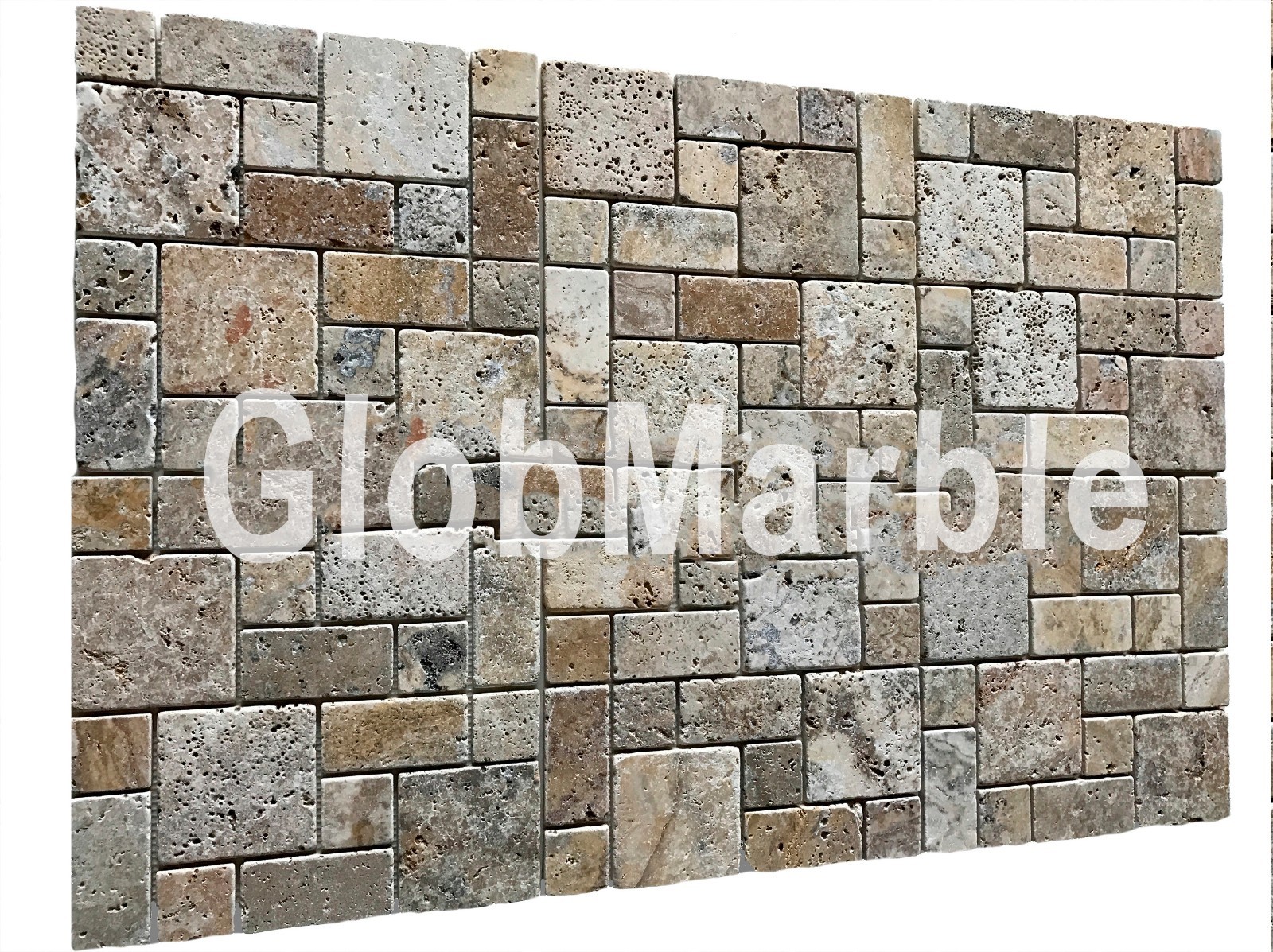 Concrete Travertine Stone Mosaic MS 831. Concrete Wall Panel. Casting Concrete