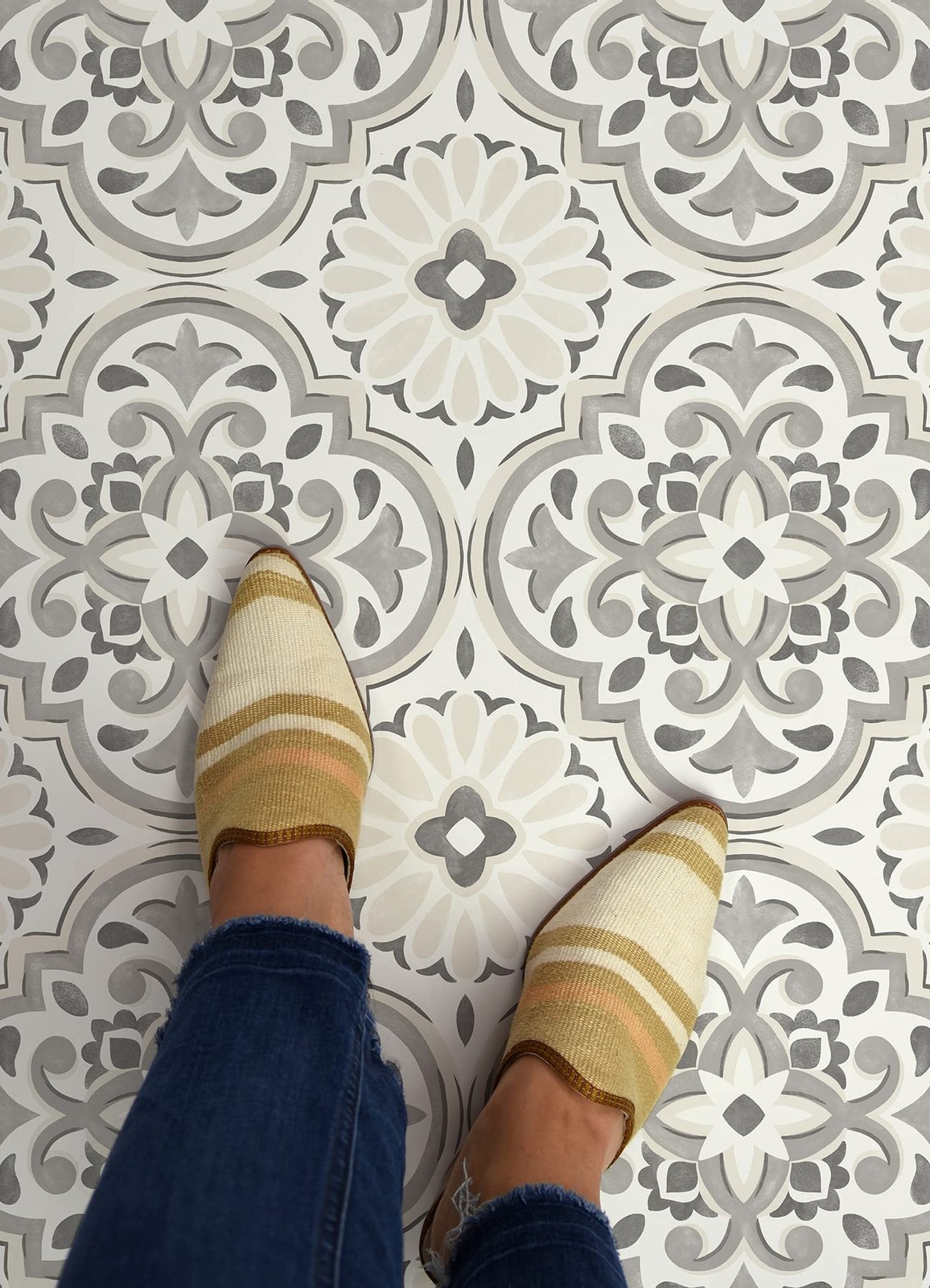 Gray Massimo Peel Stick Floor Tiles FP3988 Vinyl Flooring Waterproof Home Decor
