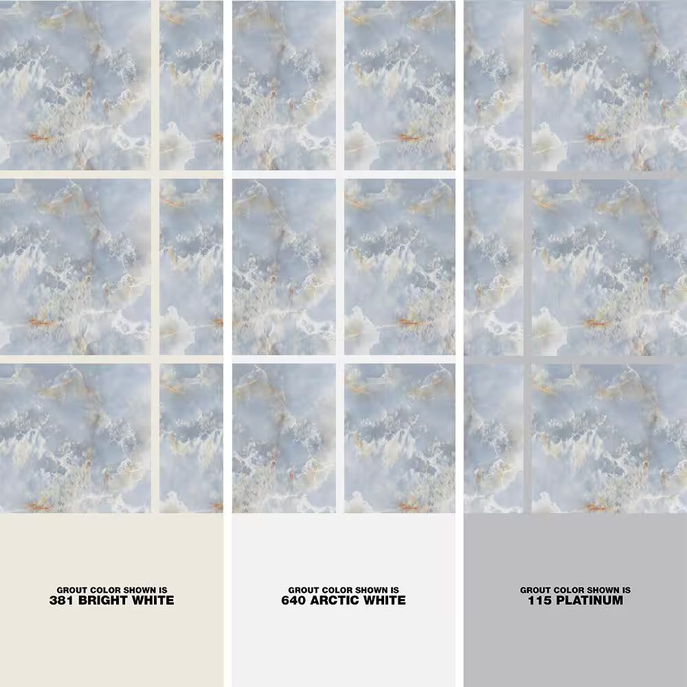 Selene Blue Onyx 24 In. X 24 In. Polished Porcelain Floor and Wall Tile (15.49 S