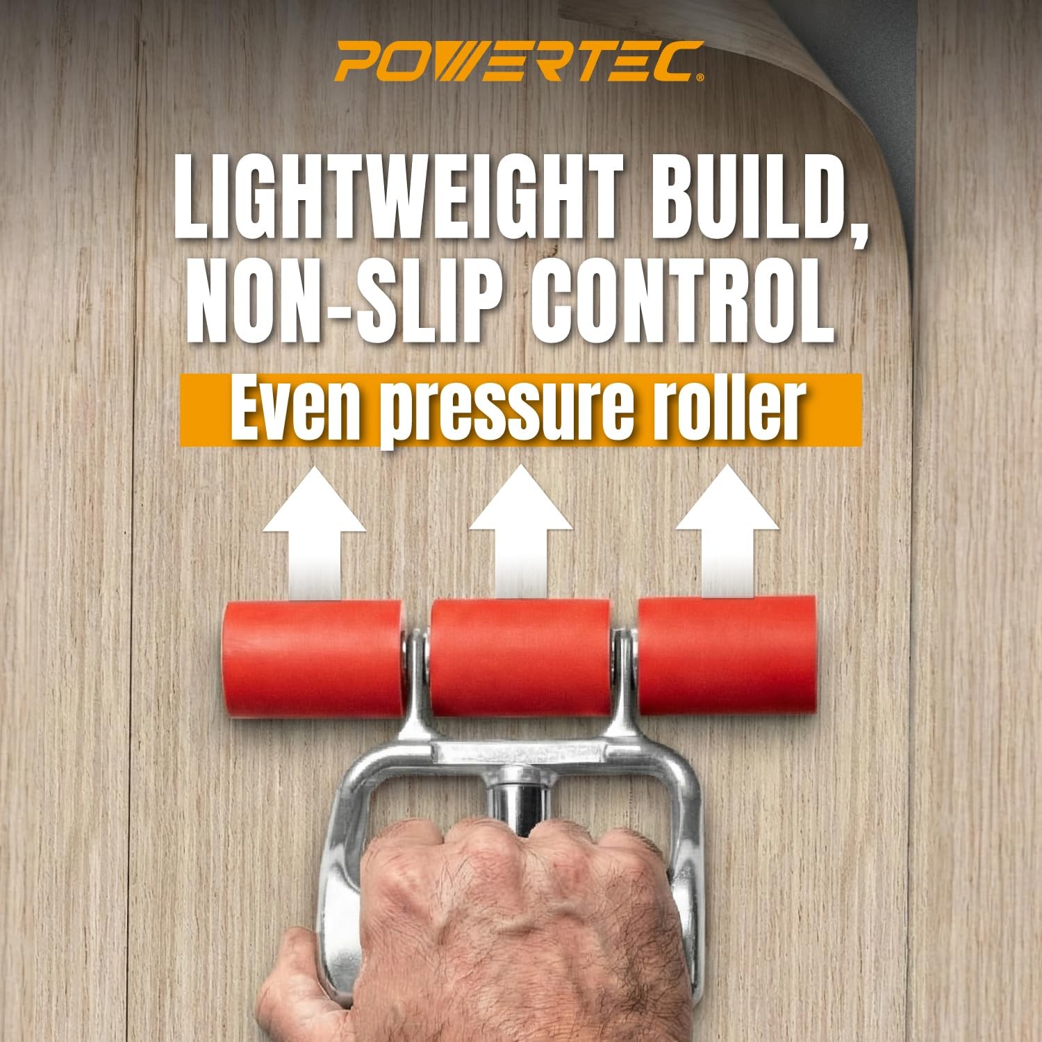 POWERTEC Extendable Floor and Wall Roller for Vinyl Flooring, Tile & Linoleum Ro