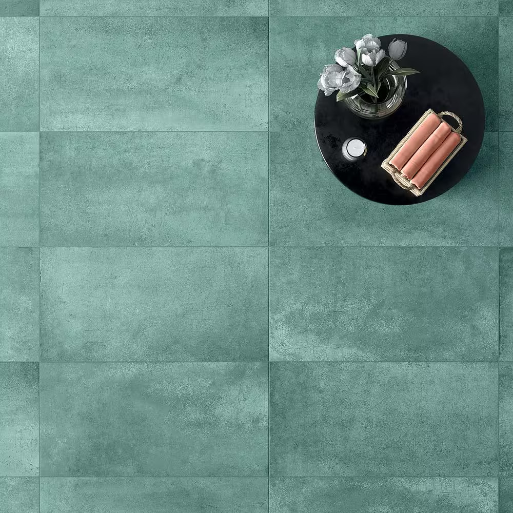 Forge Emerald 24 In. X 12 In. Matte Porcelain Floor and Wall Tile (7 Pieces, 13.