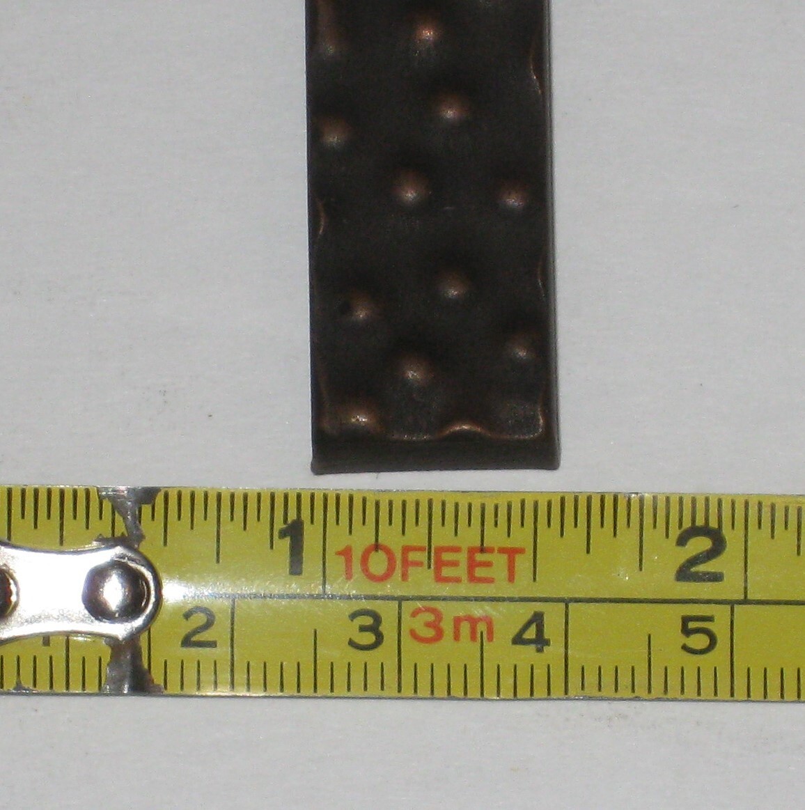 5/8″x11.75″ Oil Rubbed Bronze Beaded Liner Metal Resin Accent Wall Tile – 9 pcs